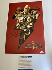 Black Adam Cast signed autographed 12x18 photo Noah Centineo Quintessa ACOA