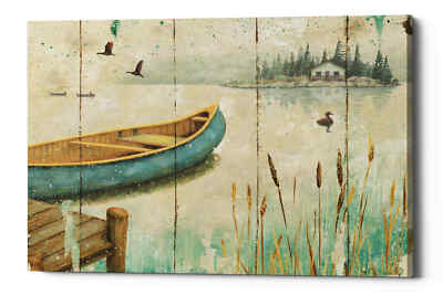 Epic Graffiti 'Waterside V' by Daphne Brissonet, Giclee Canvas Wall Art