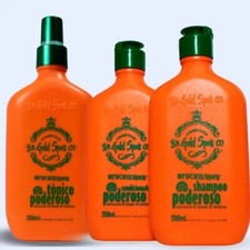 Gold Spell Tonico Poderoso  Shampoo  Conditioner Anti Hair Loss Treat 3x250mL