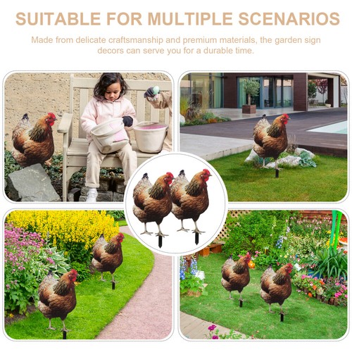 Simulierte Hen -Dekoration Huhn-Außendekoration Hahn Outdoor- - Bild 7 von 12