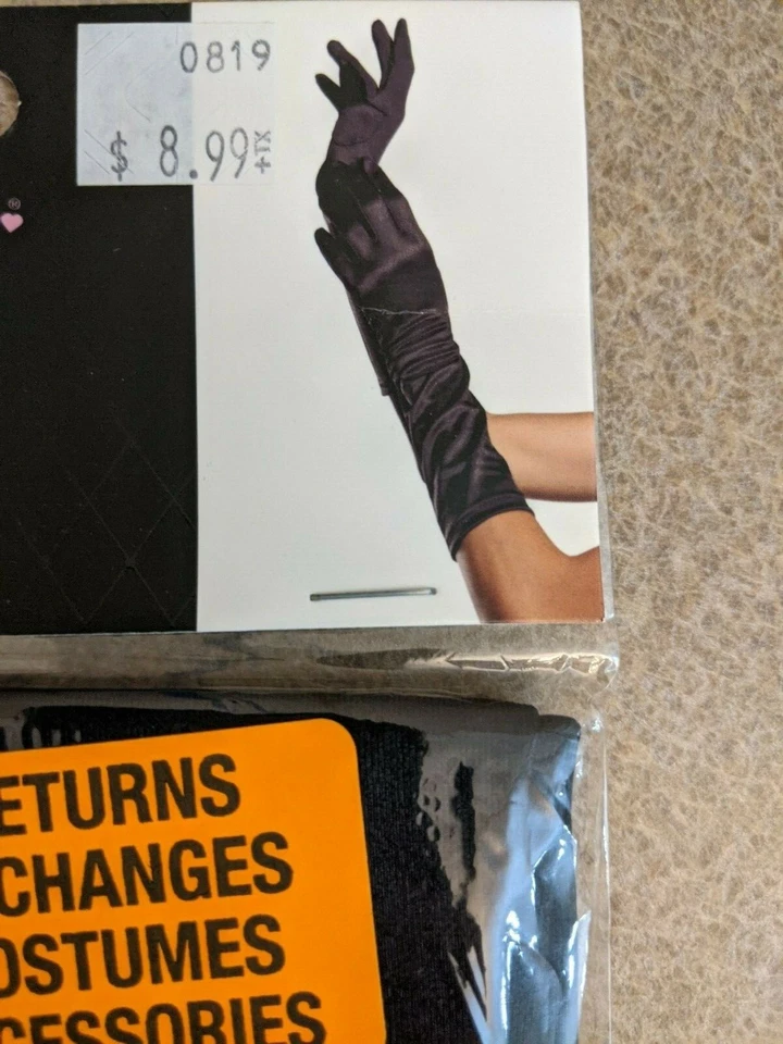 Diademas rugientes años 20 guantes de satén varitas mágicas accesorios de disfraz Foto 2 de 4