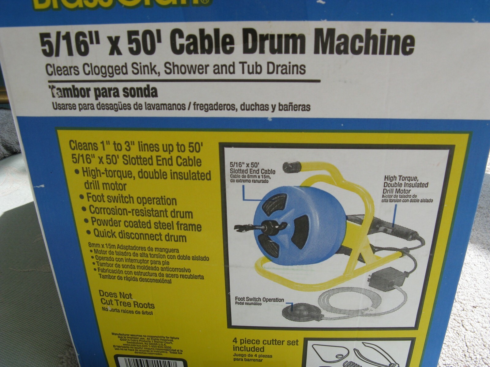 "BRASS CRAFT" 5/16" X 50' CABLE DRUM MACHINE eBay