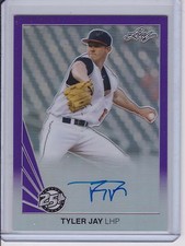 2015 Leaf 25th Tyler Jay Metal Auto Purple Parallel (01/15) Signed On Card