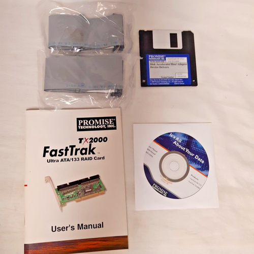 VINTAGE PROMISE FastTrak TX2000 PCI IDE RAID ATA Karta kontrolera NOWA STARY ZAPAS - Zdjęcie 5 z 5