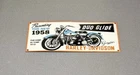 VINTAGE 20” 1958 HARLEY DAVIDSON MOTORCYCLE PORCELAIN SIGN CAR GAS OIL TRUCK