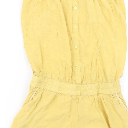 MAx Girls Yellow Viscose Blend Playsuit One-Piece Size M - Picture 9 of 12