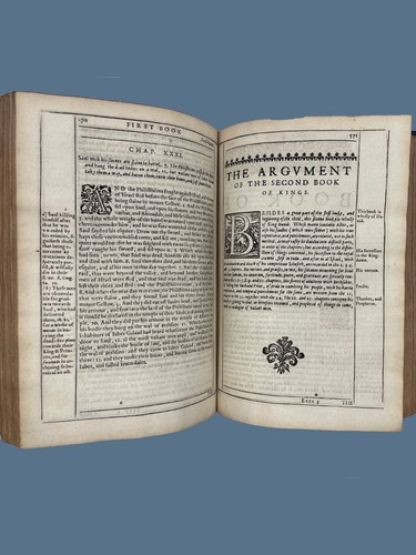 1633-1635 Quarto Three Volume Illustrated Douay-Rheims Bible - Roman Catholic - Foto 16 di 21