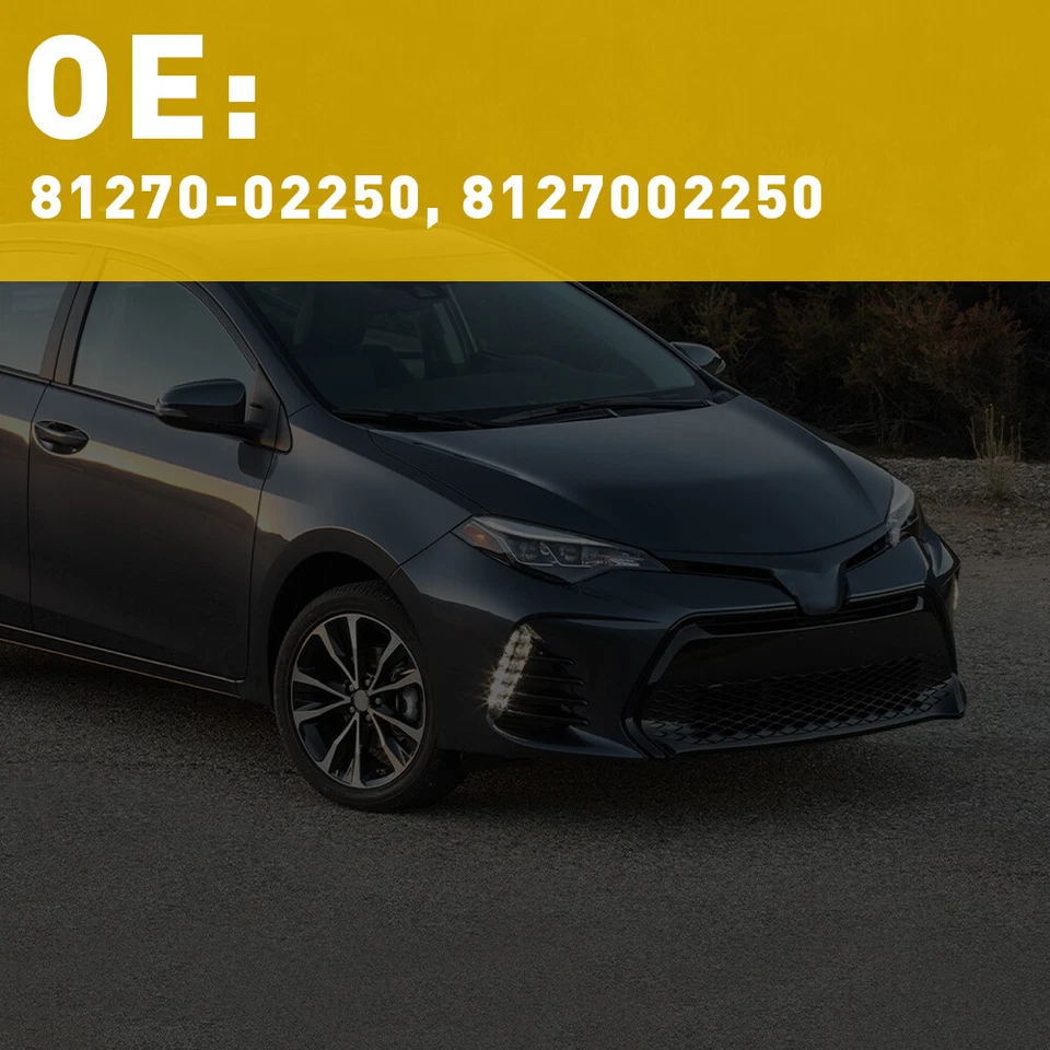 2 PIEZAS LÁMPARA DE ETIQUETA DE LUZ LED BLANCA PARA SEDÁN TOYOTA COROLLA 2014-2019 Foto 4 de 4