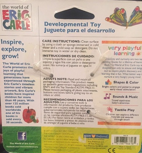 Dente bruco molto affamato e giocattolo di sviluppo Eric Carle NUOVO - Foto 12 di 12