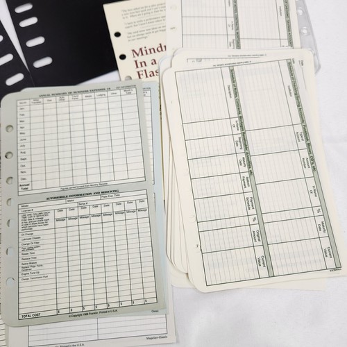 Refill Forms Exercise Gift Note Pages Franklin Covey Classic Planner Paper Goals - Picture 11 of 15