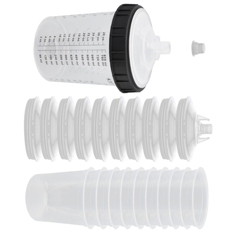 Professional Paint Job Disposable Cups For Sprayer Comes With Liners eBay