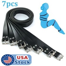 7Pcs Leather Straps Bondage Full Body Harness Restraints Belts Slave BDSM Toy