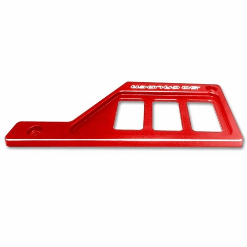 Red Left Dash Switch Panel Plate for Polaris RZR - 3 Rocker Switches Included! - Picture 9 of 9
