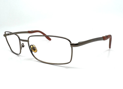 Faconnable Metal Frame Eyeglasses Rectangle Frame Temple Pads need replaced 8741