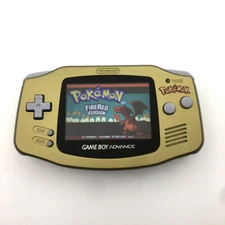 Gold 10 Levels Backlight V2 iPS LCD Screen Game Boy Advance GBA Game Console