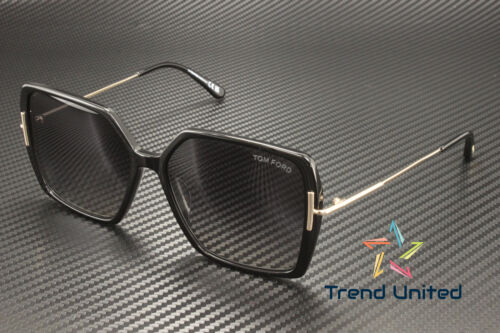 Tom Ford FT1039 01B Plastic Shiny Black Gradient Smoke 59 mm Women's Sunglasses - Afbeelding 1 van 6
