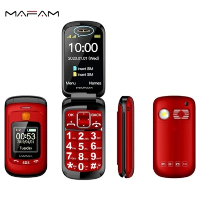 Easy to Use Big Button 2G Mobile Phones for Elderly Unlocked Senior Flip Phones