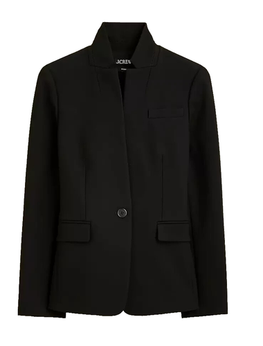 J.Crew $228 Tall Regent Blazer in Four-Season Stretch Black Size T10 EUC