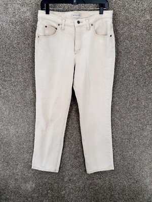 Riders By Lee Relaxed Straight Jeans Womens 10P Cream Mid