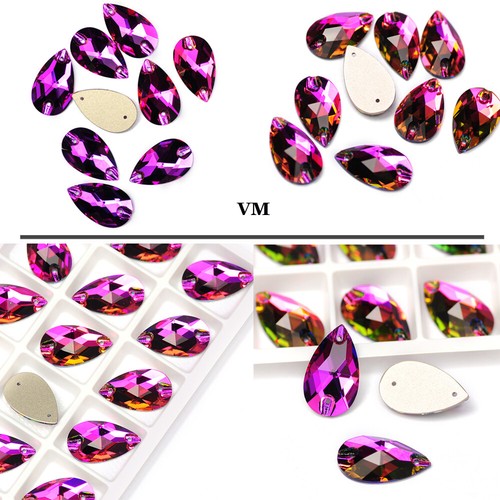 Sewing Stones Tear Drop Sew On Rhinestones For Jewellery, Dress ,bags,garment - Picture 7 of 39
