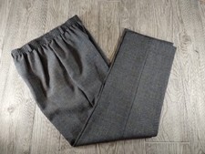 Alfred Dunner 10 Gray Tweed Women's Slacks Elastic Waist Belt Loops No Pockets