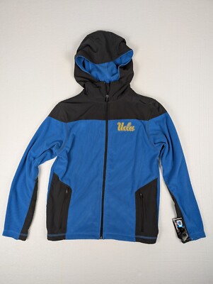 Colosseum UCLA Bruins Full-zip Hoodie New with Tag Youth L Blue Gray Two Pockets