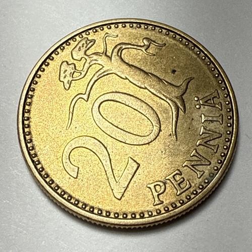 1973 Finland 20 Pennia Suomen World Coin (H380) - Picture 5 of 6