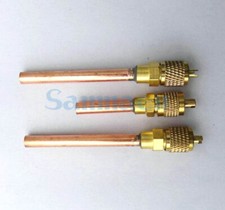 O/D 6.35mm 40-90mm Copper Gas Access Valve With Copper Tube For Fridge Freezer