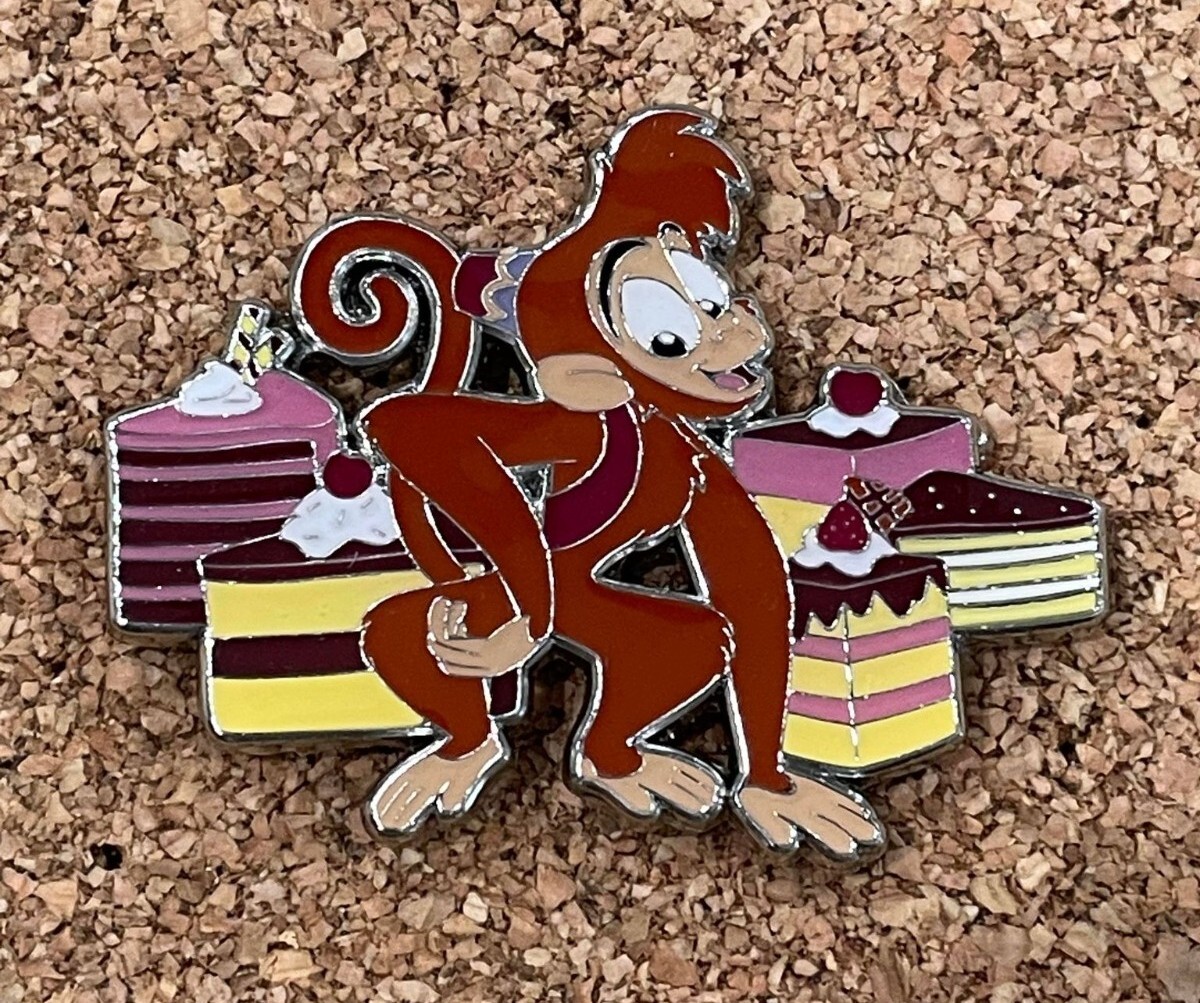Loungefly Disney Princess Sidekicks Desserts Pin Blind Box - Aladdin Abu & Cake