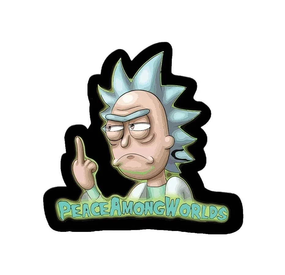 Декор наклейки, стикеры и художественный винил Rick and Morty
