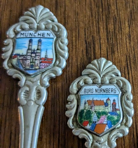 VTG Souvenir Spoons (4) SilverPlate Stuttgart, Frankfurt, Munchen, Nurnberg 18RS - Picture 2 of 6