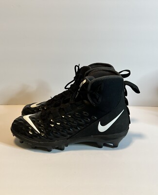 Nike AQ8155-001 Black Force Savage Varsity 2 Football Cleats Size 12 Nike Force Savage Varsity 2 Black Yellow Football Cleats  main image 4