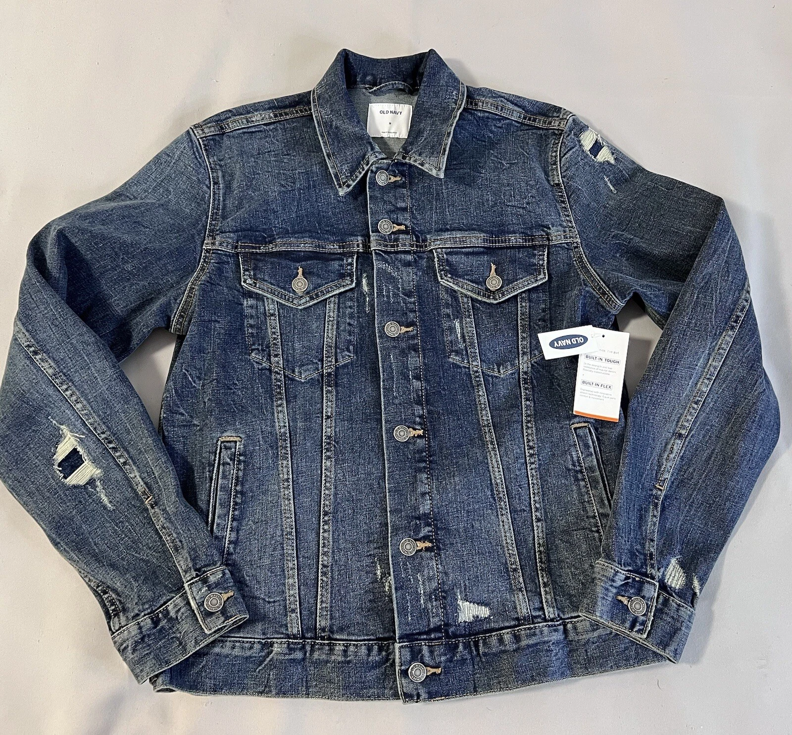 New Old Navy Denim Trucker Jacket Button Up Jacket Size Medium