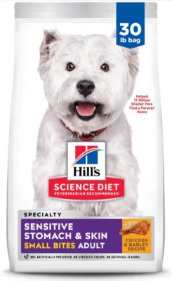 Hill's Science Diet Adult Sensitive Stomach & Sensitive Skin Small BitesDry 30lb