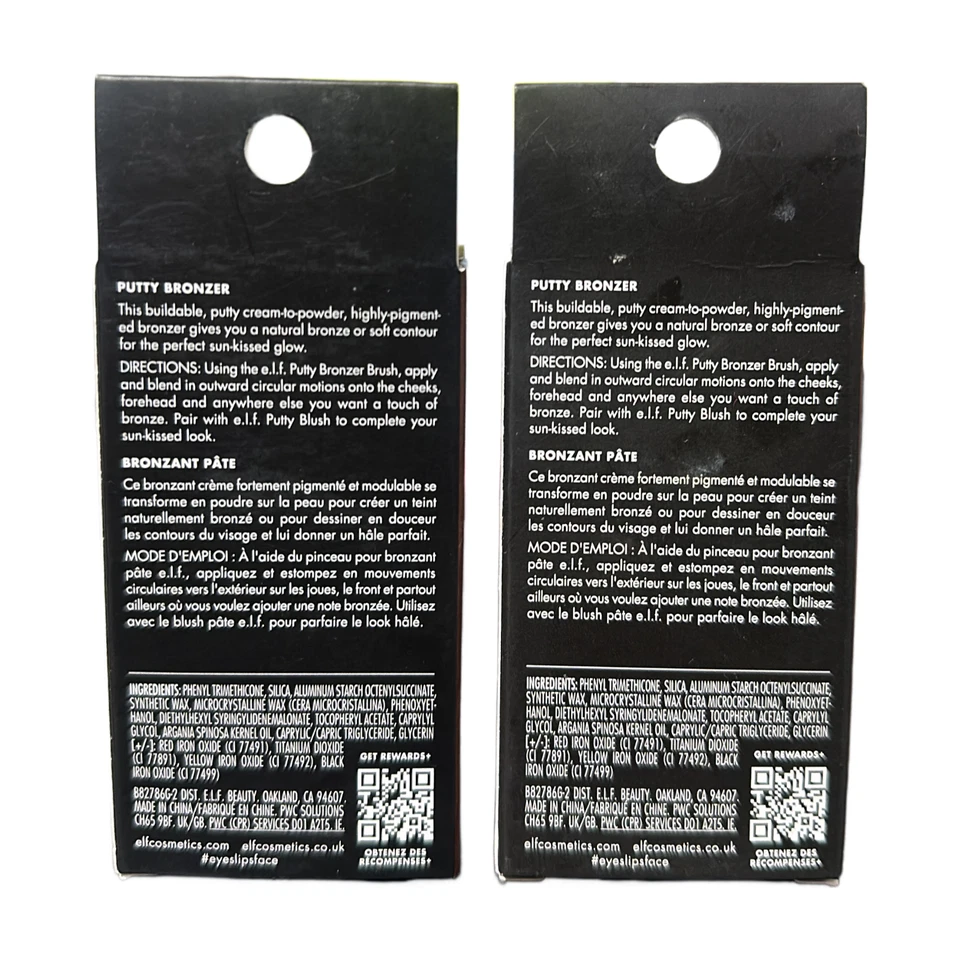 ELF - Lot Of 2 - Putty Bronzer Cream To Powder - GOLDEN DAZE- 0.35 Oz - NIB - Image 2 of 3