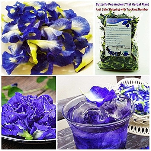 100%Pure Thai Dried Butterfly PeaTea Flower Natural Organic Herbal Healthy Drink - Picture 1 of 6