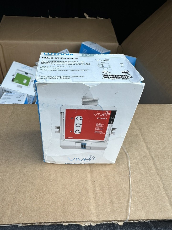 Lutron RMJS8TDVBEM VIVE Dimming Module PowPak With 010 (6 For