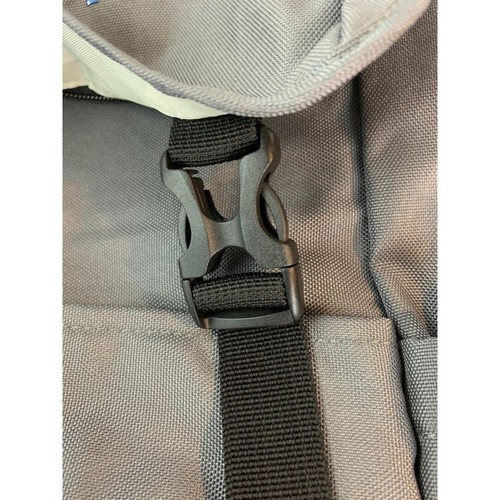 Mochila para computadora de embarque American Tourister gris negra logotipo de eBay - Imagen 10 de 10