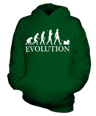 SHIH TZU EVOLUTION OF MAN KINDER HOODIE JUNGEN HOODY MÄDCHEN HUNDELIEBHABER GESCHENK