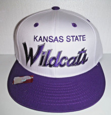 Kansas State University Wildcats NCAA Script Snapback Sports Hat Cap NWT