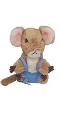 Vtg Dakin Priscilla Hillman 1981 Merry Mouse 10" Plush Toy Blue Suspender Shorts