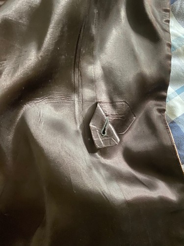 Antique 30's Art Deco Satin Smoking Jacket Dressing Gown Robe Unisex M - Picture 7 of 8