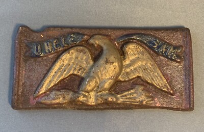 antique uncle sam cast iron sign