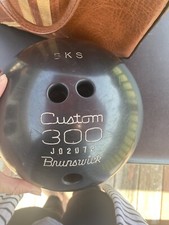 Vintage Brunswick Custom 300 Black Bowling Ball