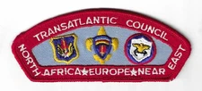 BSA CSP TRANSATLANTIC COUNCIL ISSUE T-1a GAUZE BACK MINT