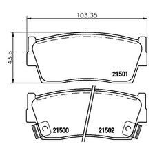 MINTEX Brake Pad Set MDB1464 FOR SUZUKI Vitara Range 88} BNIB