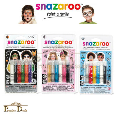 Snazaroo Face Paint & Body Paint Sticks Halloween Jungen Mädchen Farbe Kostüm