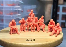 3D Printed 1/72 World War II American supply point 8 Person Model Unpainted