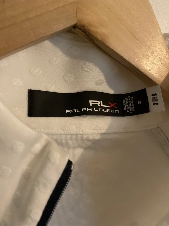 RLX Ralph Lauren Women's Jacquard Quarter-Zip Pullover Size Medium - Image 4 of 4