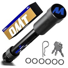 Locking Hitch Pin, Fits 2" Receiver with 5/8" Diameter 5/8 in x 5.5 Black